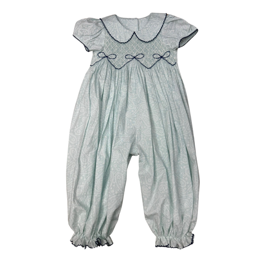 Beckingham Bow Smocked Bubble Romper