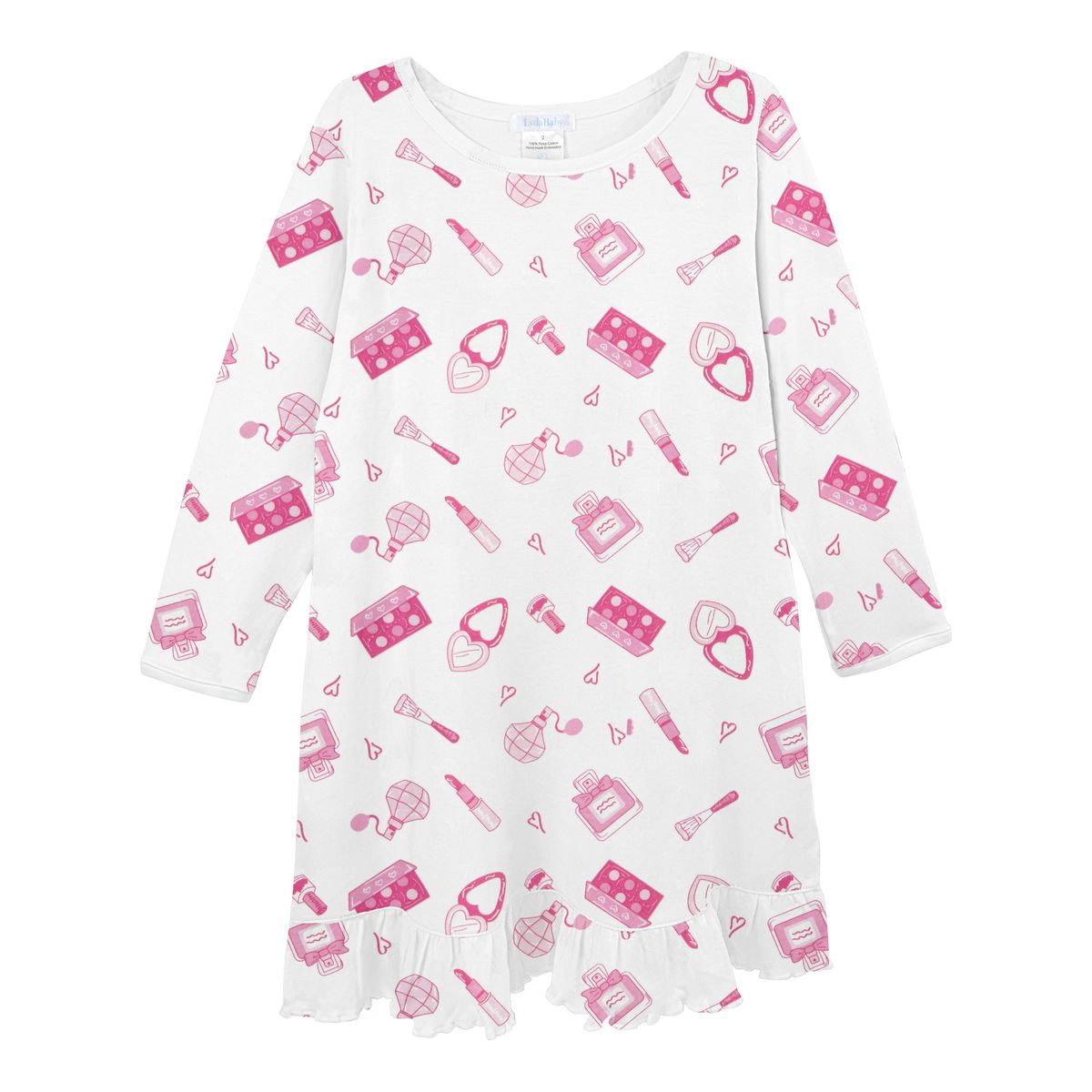 Tiny Blush Long Sleeve Nightgown
