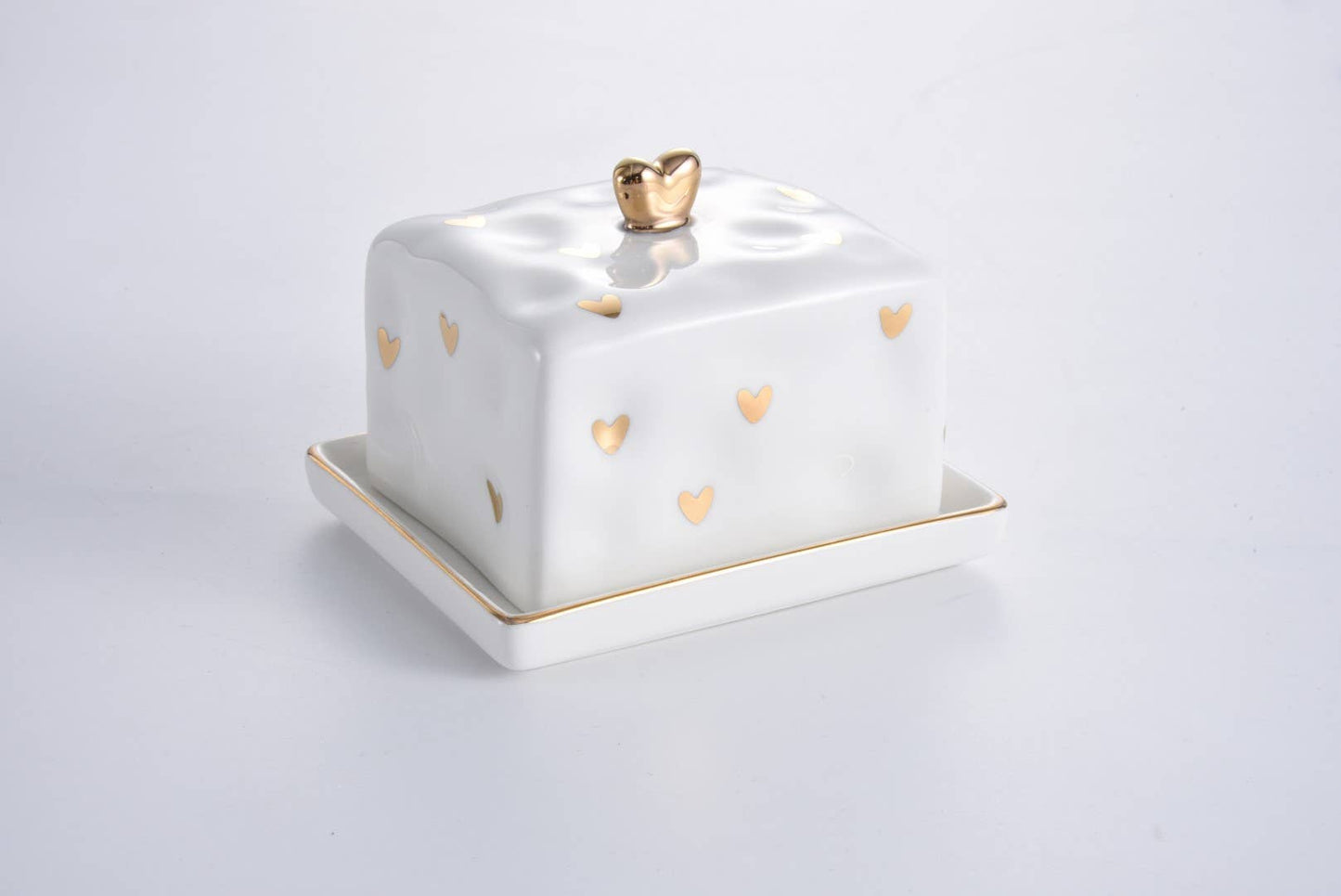 Heart Covered Butter Dish