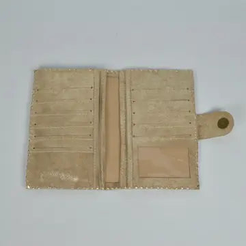 Leather and Suede Passport Wallet