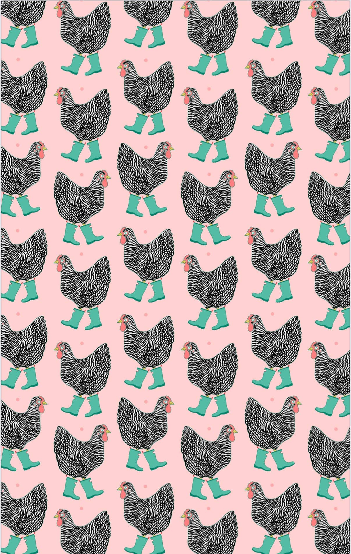 Chick In Boots: Double-Sided Hand Towel