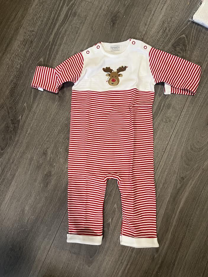 Reindeer Red Stripe Longall