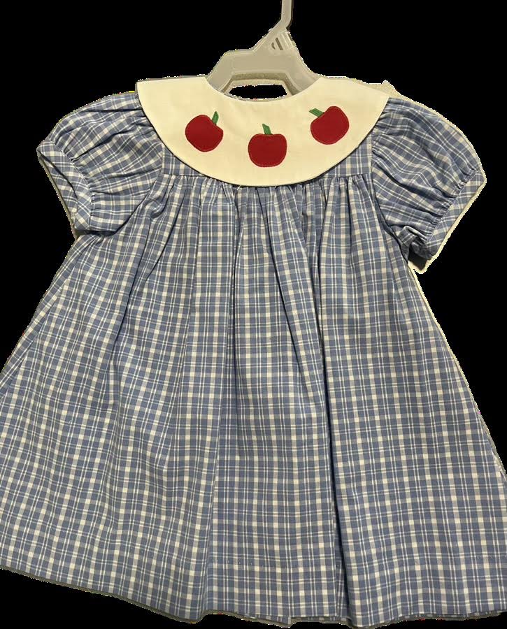 Apple Blue Check Float Dress