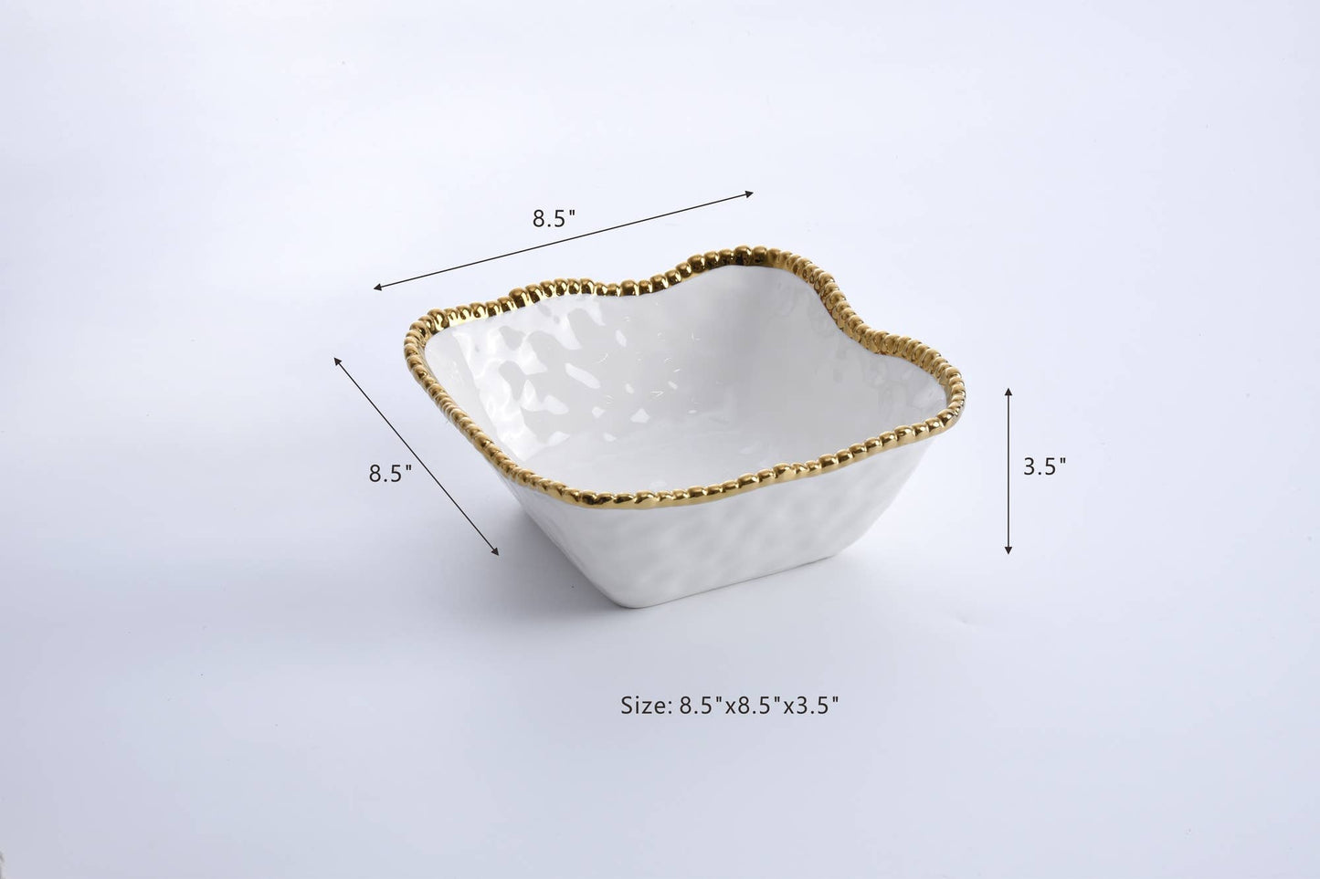 Salerno Medium Square Salad Bowl
