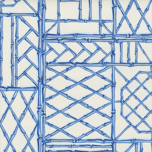 Bamboo Screen China Blue Roll Wrap