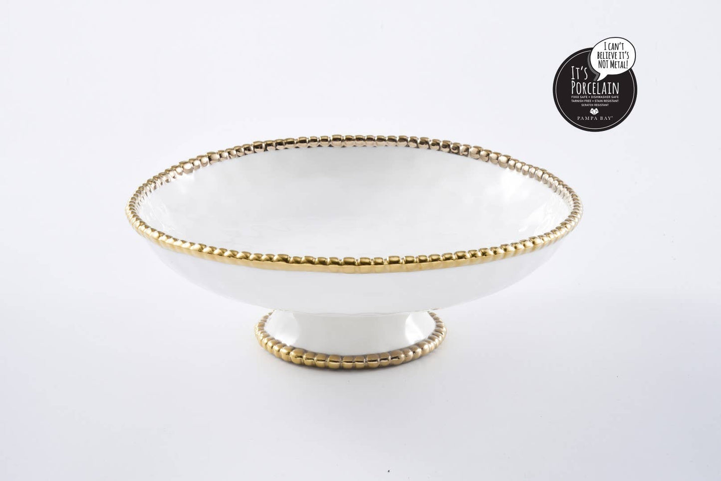 Salerno Gold Footed Bowl