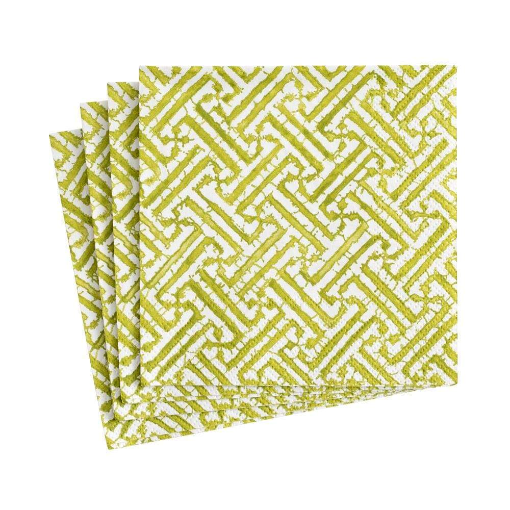 Fretwork Moss Green Napkin