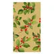 Painted Holly Gold - Recycled Guest Towel