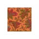 Paisley Leaves Coral - Napkin Cocktail