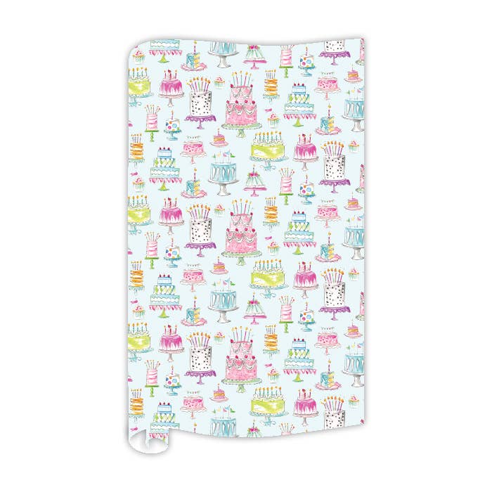 Bright Birthday Cakes Wrapping Paper