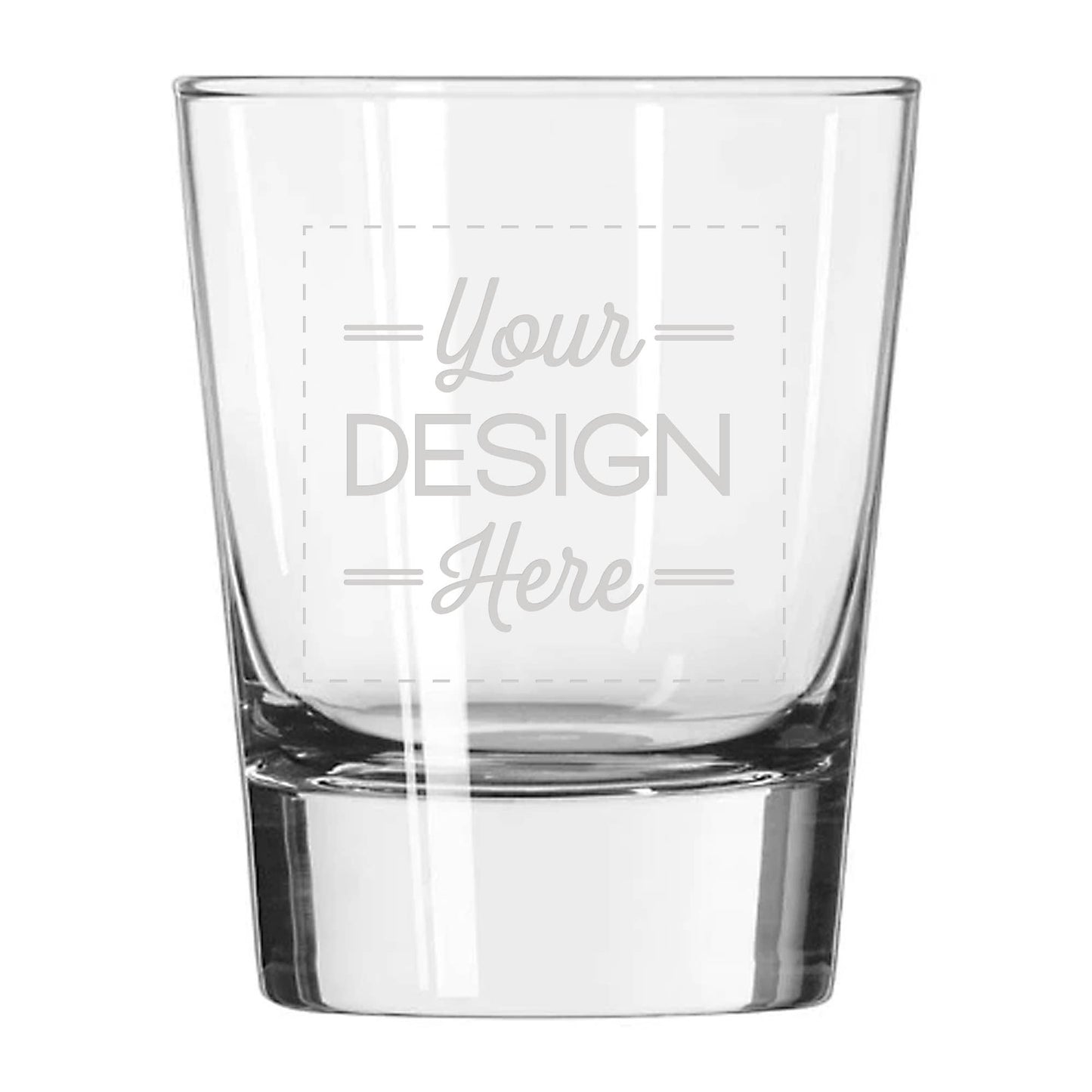 Custom Artwork Double Old Fashioned Glasses - Set of 4