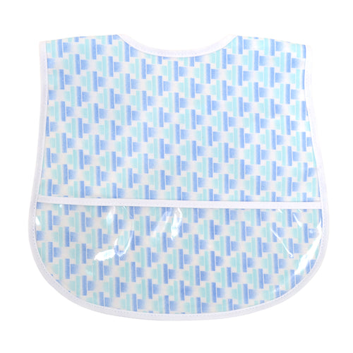 Blue Bricks Laminated Bib