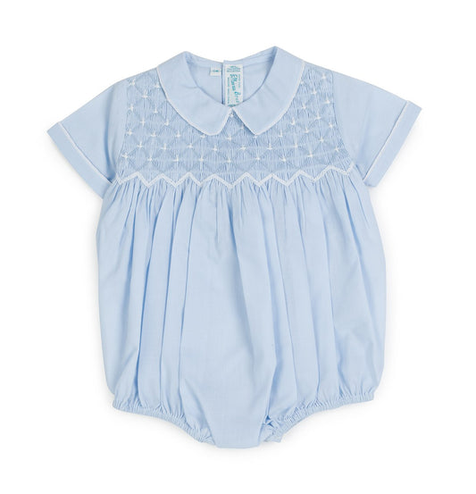 Blue Diamond Smocked Bubble