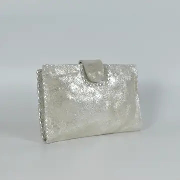 Leather and Suede Passport Wallet