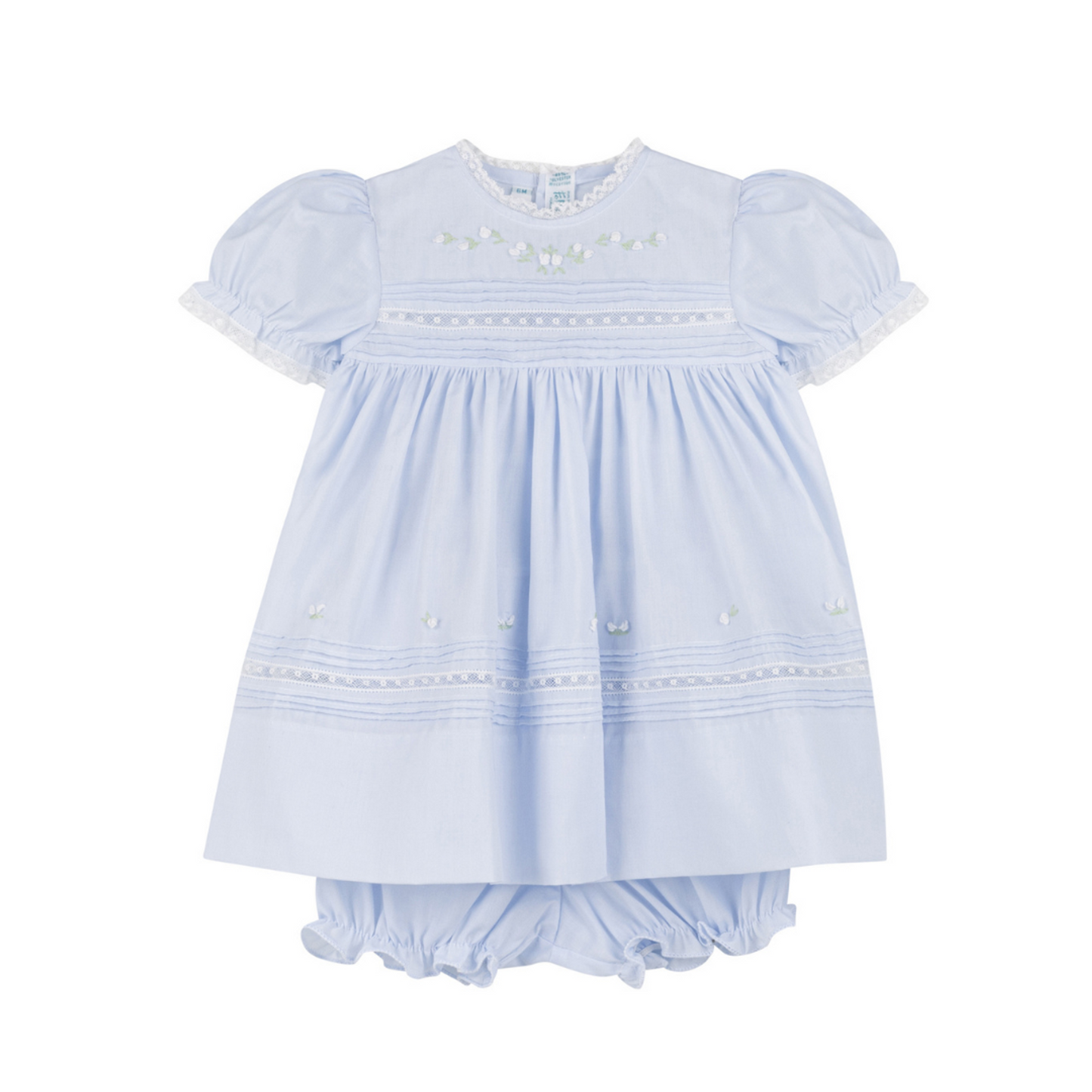 Blue Floral Bullions Dress