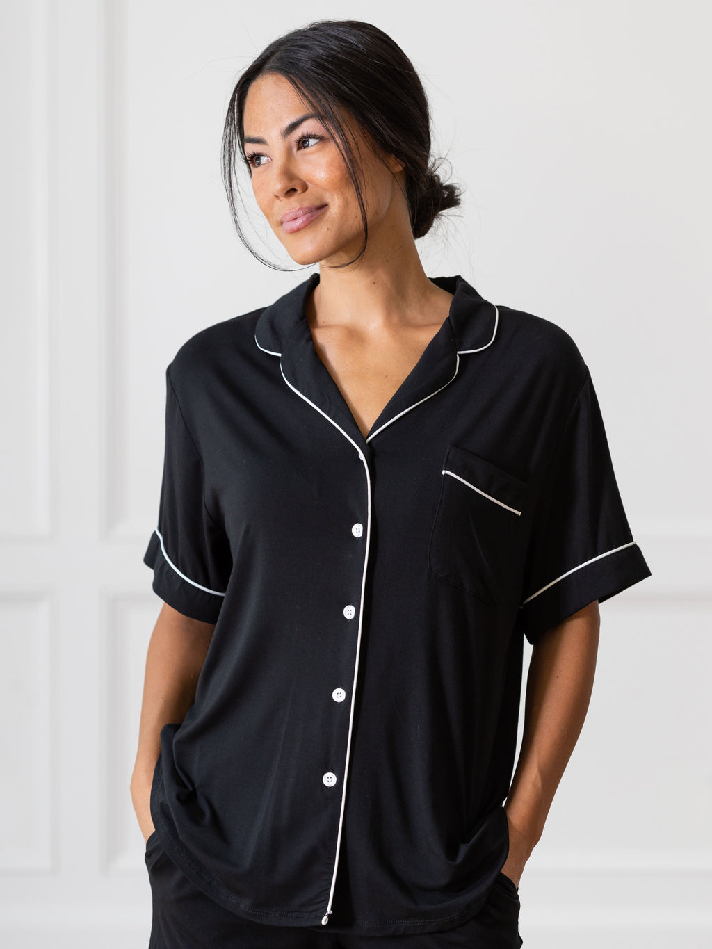 Women's Short Sleeve Bamboo Pajama Top
