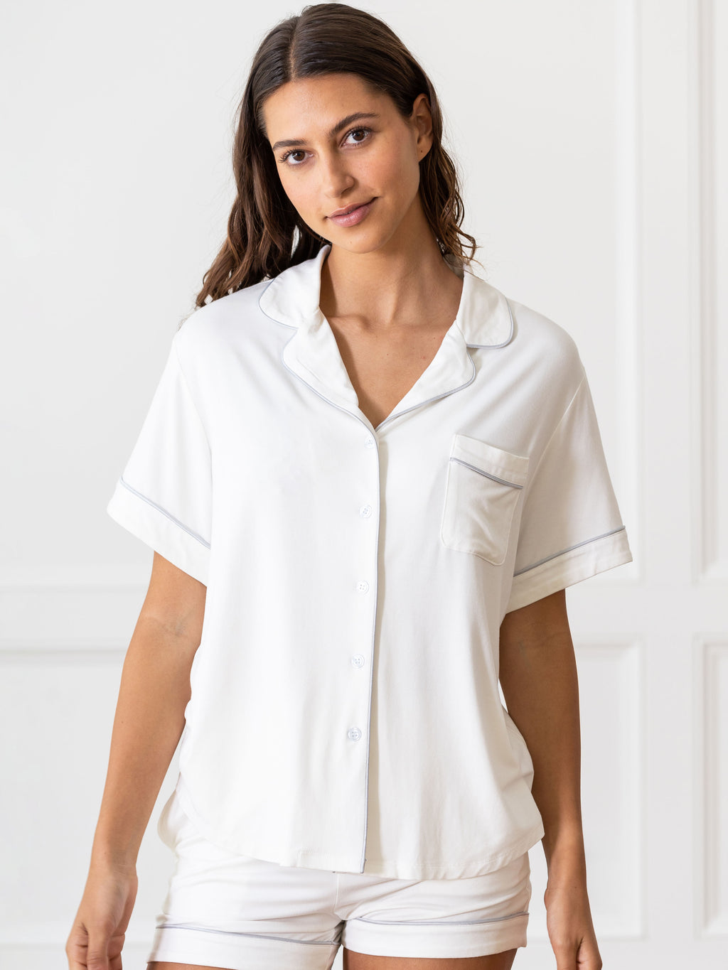 Women's Short Sleeve Bamboo Pajama Top