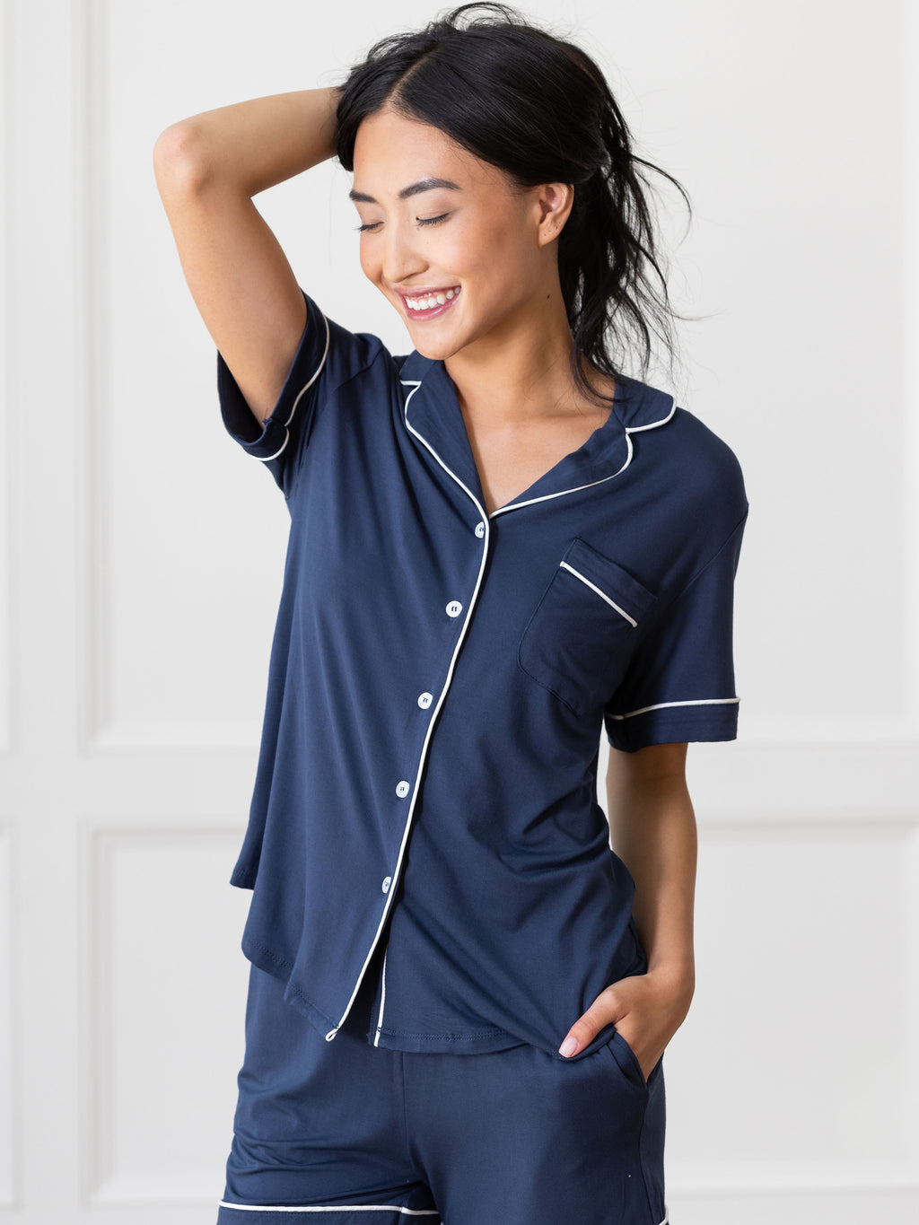 Women's Short Sleeve Bamboo Pajama Top