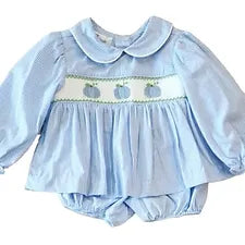 Light Blue Pumpkins Delilah Romper