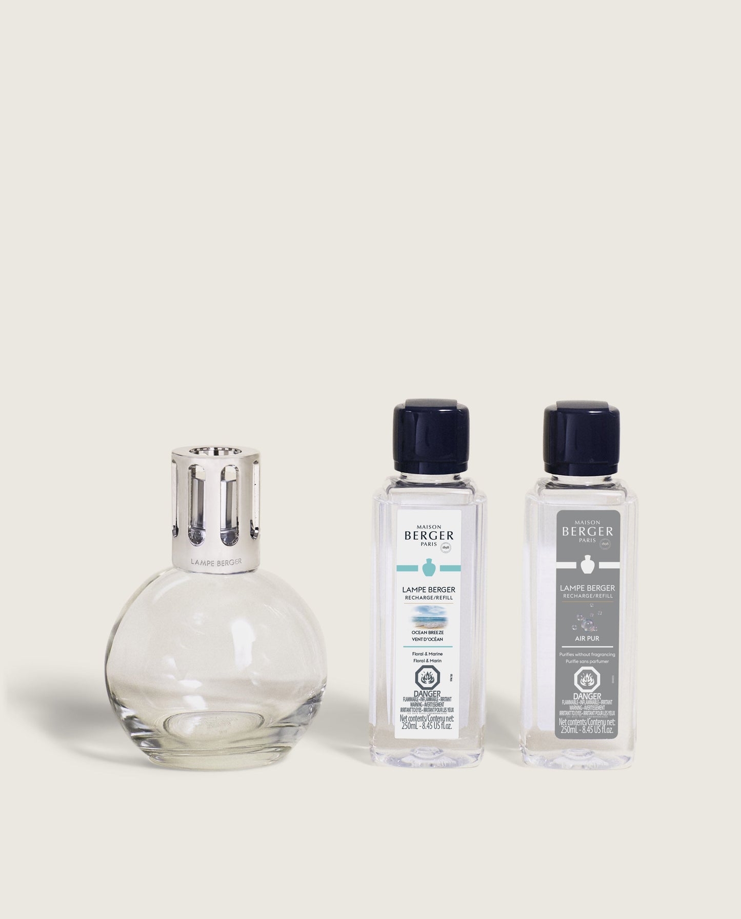 Essential Round Lamp Ritual Starter Kit with Air Pur So Neutral + Ocean Breeze 250 ml