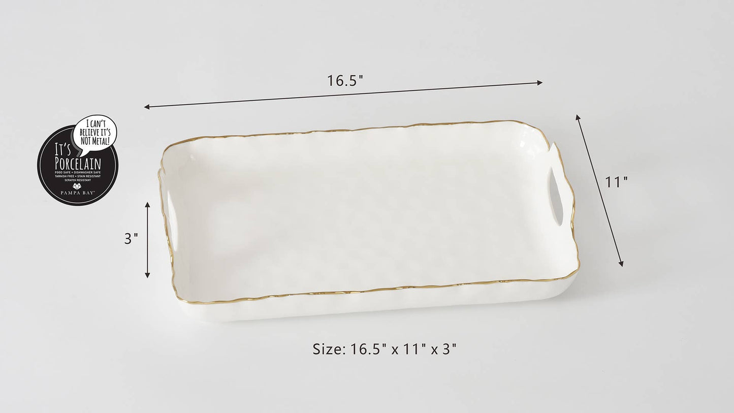 Portofino Rectangular Tray with Handles