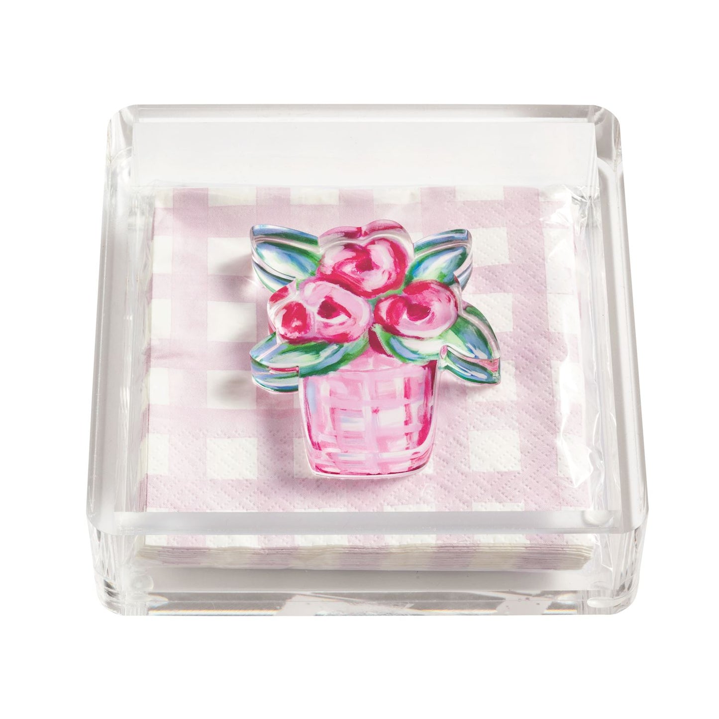 Flower Garden Napkin & Caddy Set