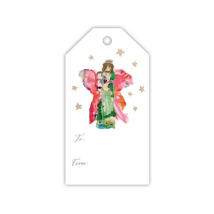 Green Angel Gift Tag