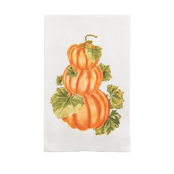 Stacked Pumpkin Printed Towel