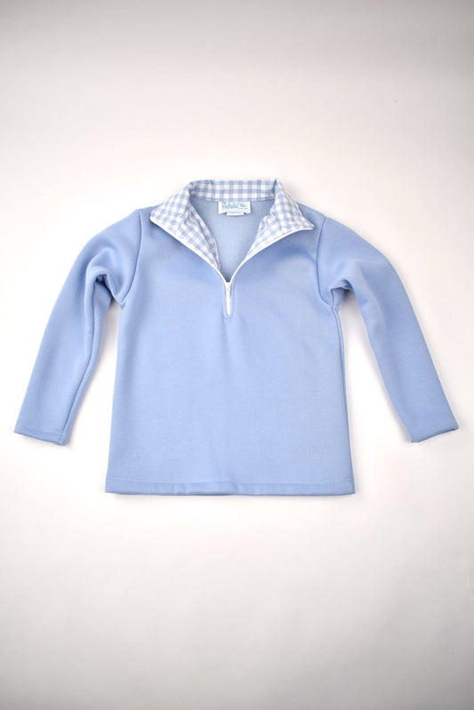 Blue Half Zip Pullover Fleece