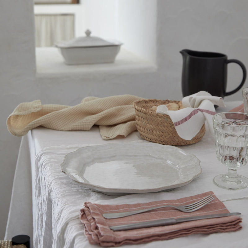 Impressions Dinner Plate - White