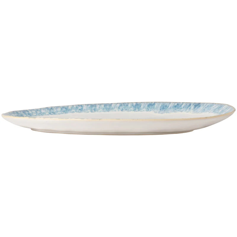 Lg Oval Platter Brisa Ria Blue