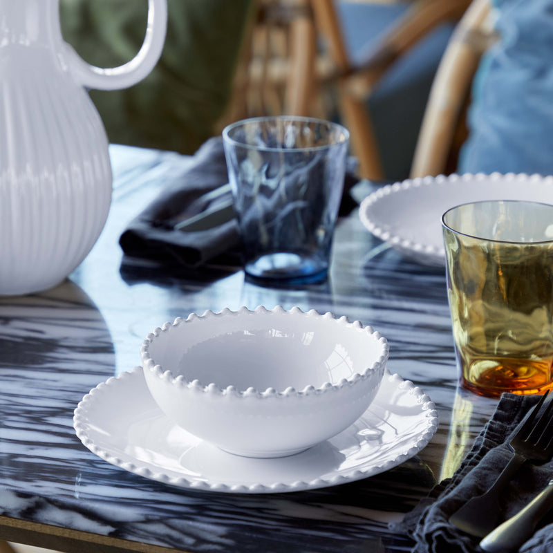 Low Bowl Pearl White