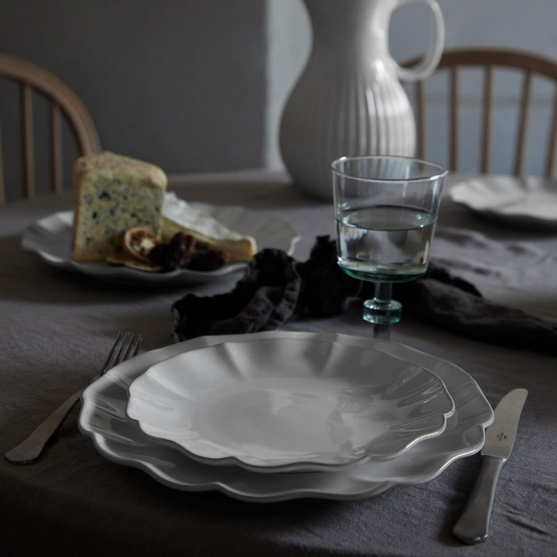 Rosa Salad/Dessert Plate - White