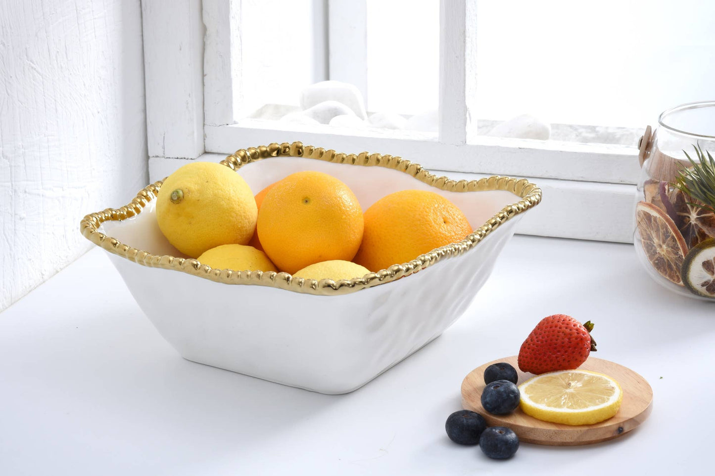 Salerno Medium Square Salad Bowl
