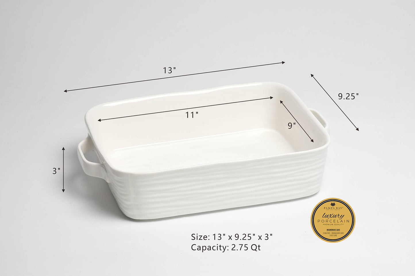 Le Blanc 11" x 9" Rectangular Baking Dish