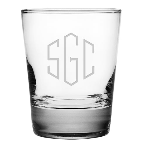 Custom Artwork Double Old Fashioned Glasses - Set of 4