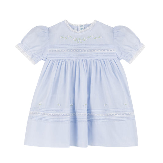 Blue Floral Bullions Dress