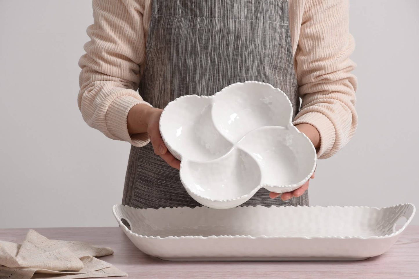 Waves 4 Section Bowl