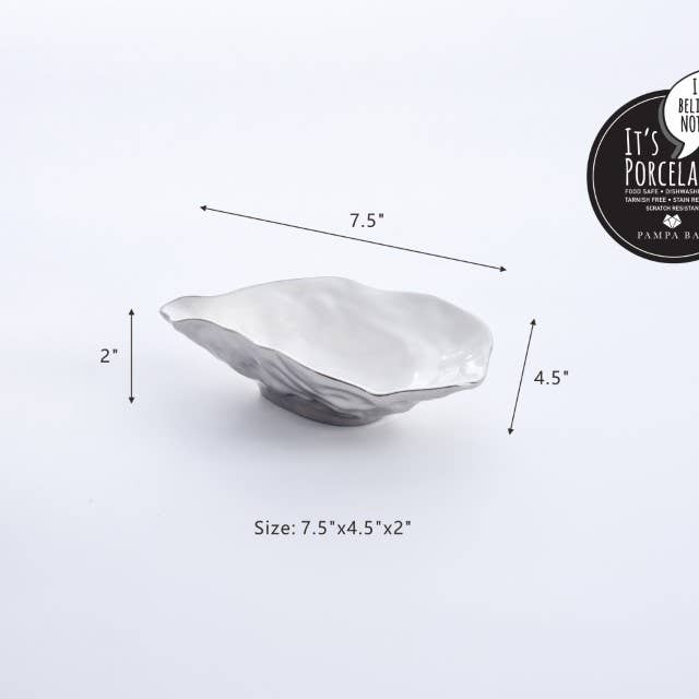 Small Silver Oyster Bowl