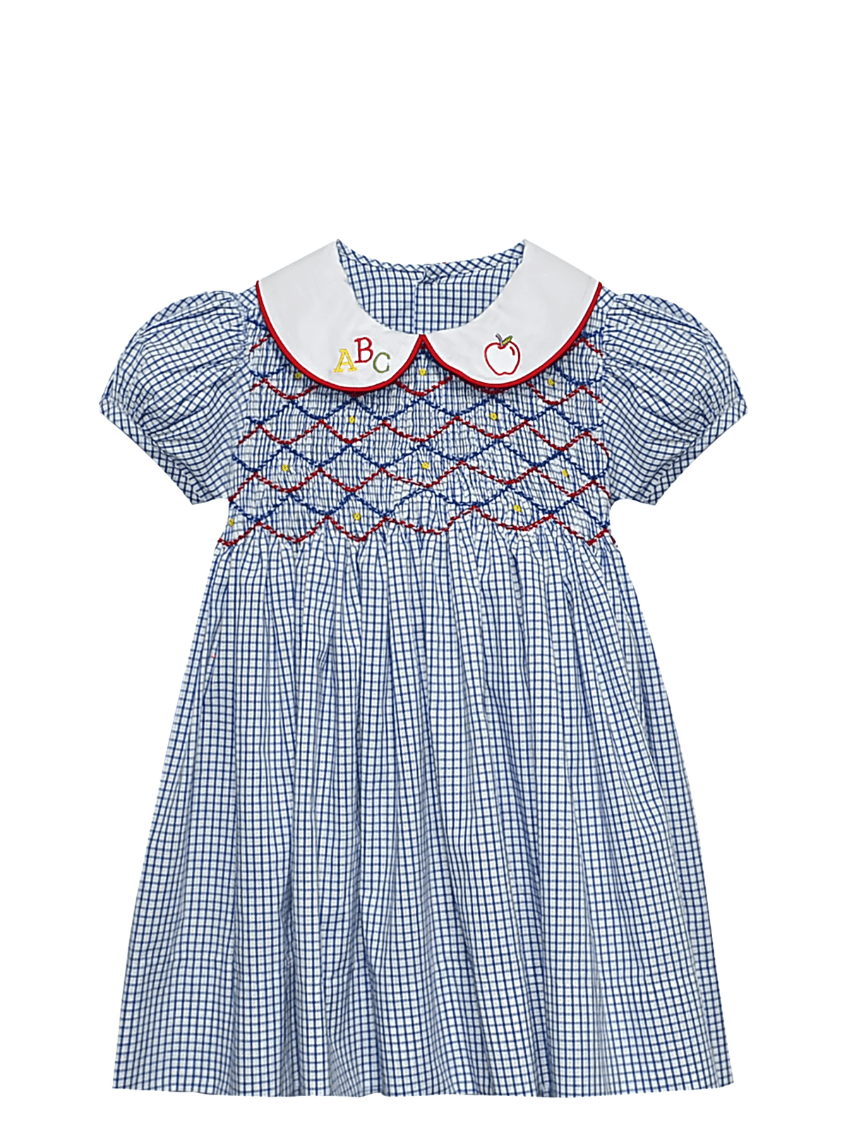 Royal Blue ABC Smocked Dress