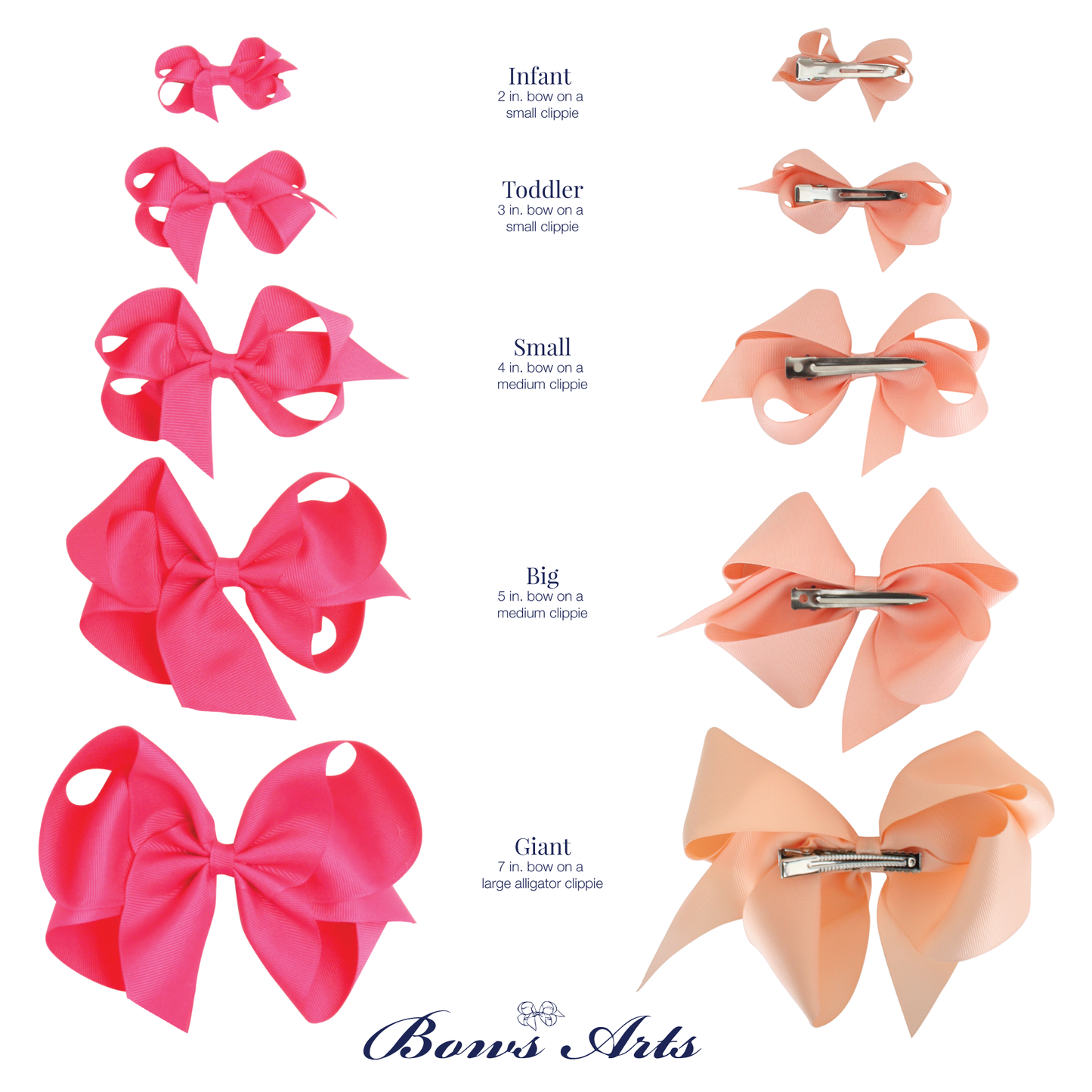 2" Grosgrain Bow by Color