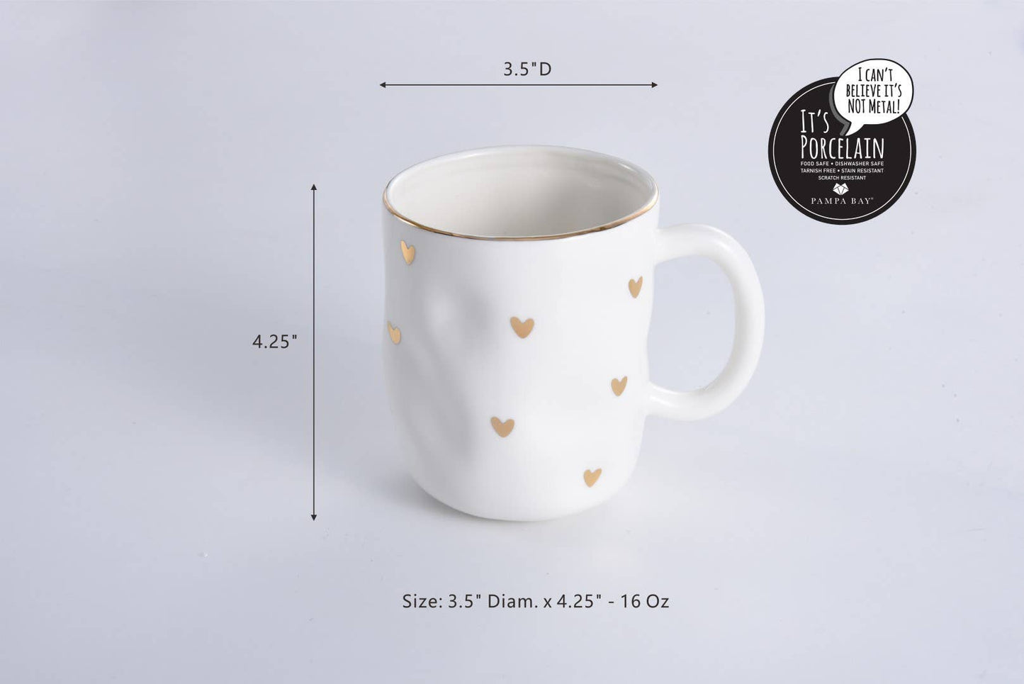 Heart porcelain Mug