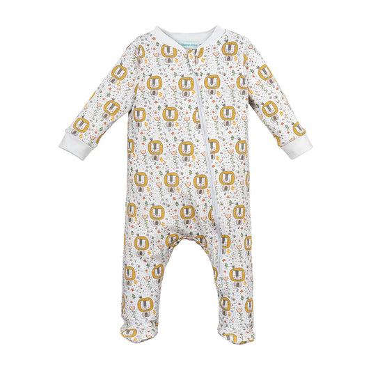 Tender Lions - Pima Cotton Baby Footie