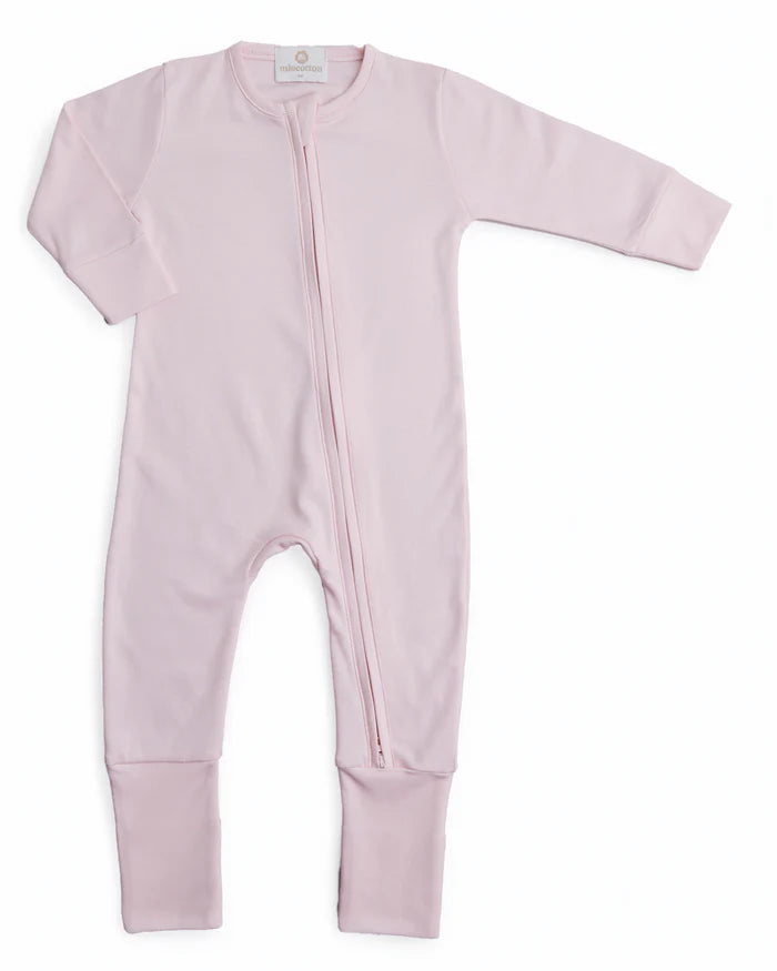 Mike Zipper Romper - Pink