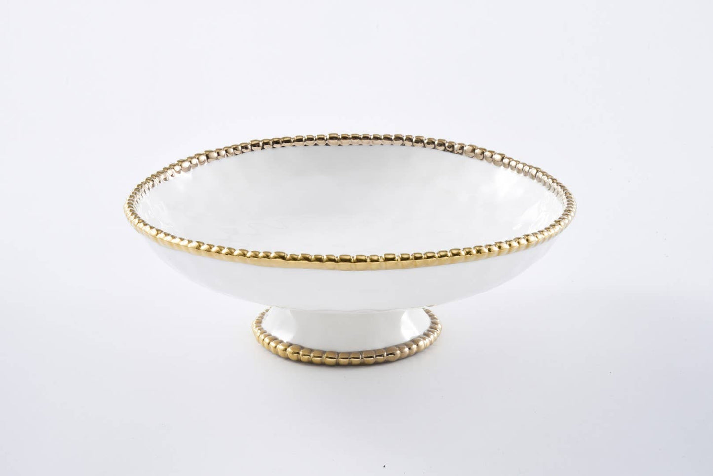 Salerno Gold Footed Bowl