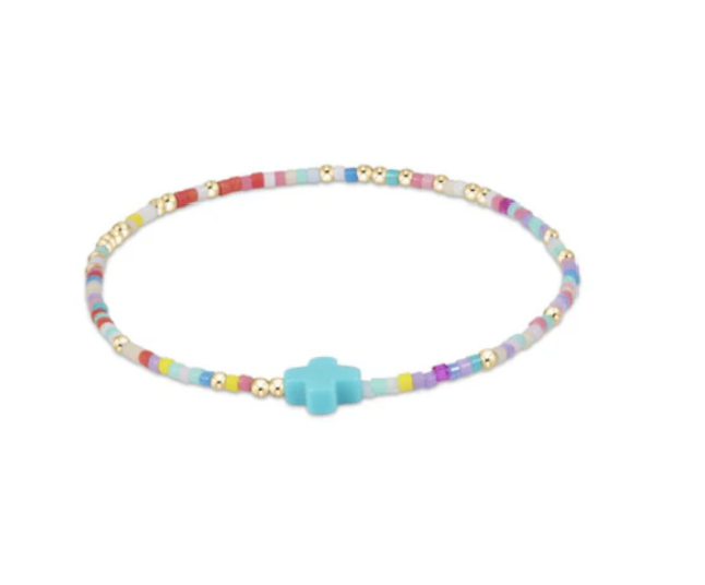 Hope Unwritten Signature Cross Bracelet - Hot Mess 2025