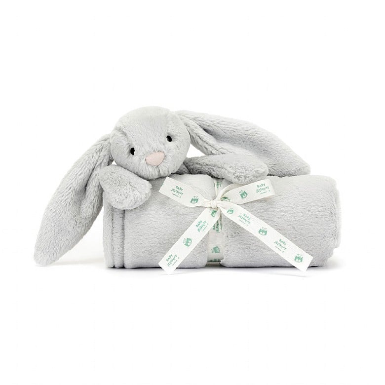 Bashful Silver Grey Bunny Blankie
