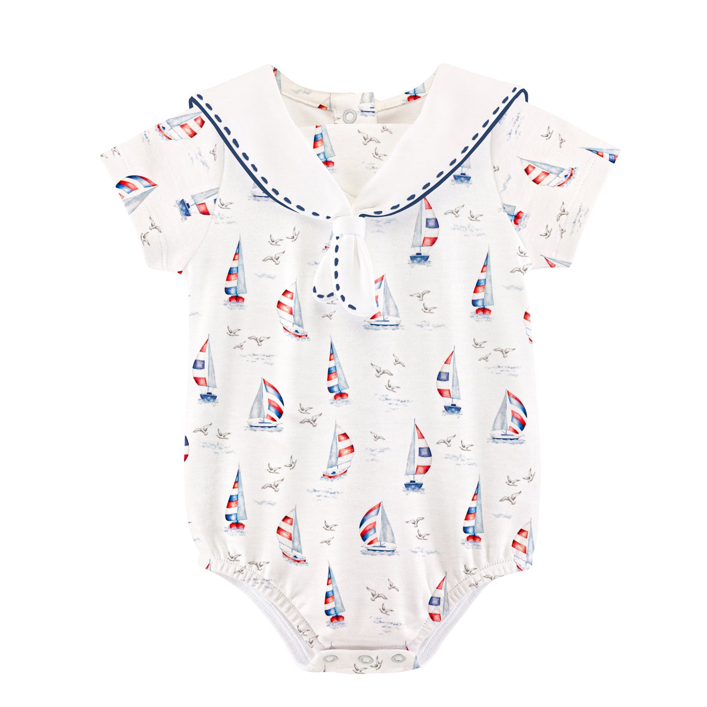 Harbor Days Bubble W/Sailor Collar