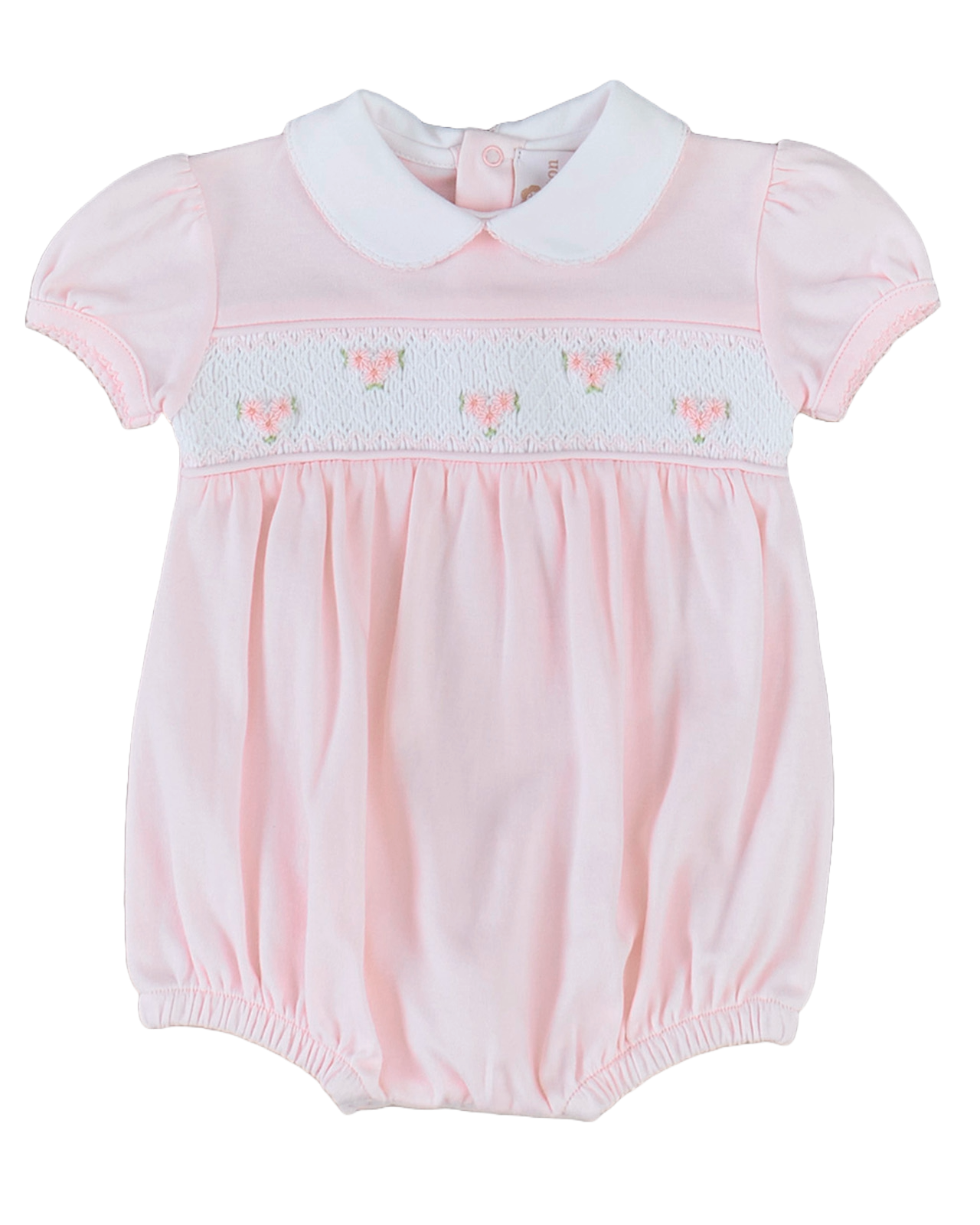 Pink Hand Smocked Bubble