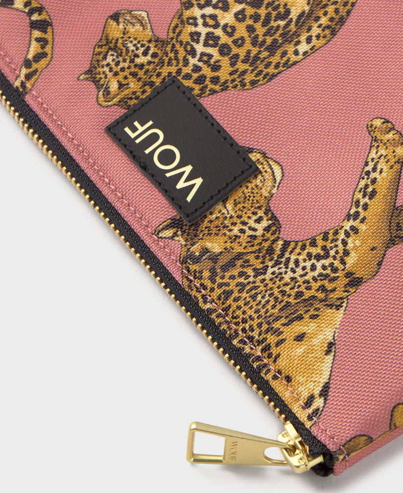 Blush Leopard Pouch